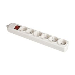 Solera Base múltiple bipolar 6 tomas T/TL 10/16A 250V blanco con interruptor luminoso Precio: 10.50000006. SKU: S7901764