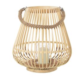 Farol Alexandra House Living Marrón Mimbre 21 x 27 x 21 cm Portavelas Precio: 47.59000059. SKU: B1JF2Q28KT