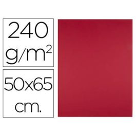 Cartulina Liderpapel 50x65 cm 240 gr-M2 Rojo Navidad 125 unidades