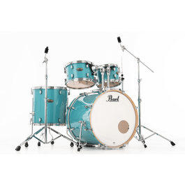 Pearl 2218B/1007T/1208T/1616F + 1455S Kit de Batería Decade Maple con Herrajes - Ice Mint Pearl Cascos Arce 5.4mm