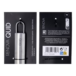 Quid Espátula Larga y con Ranuras de Acero Inoxidable Renova 37 cm, Utensilio de Cocina Apto Lavavajillas