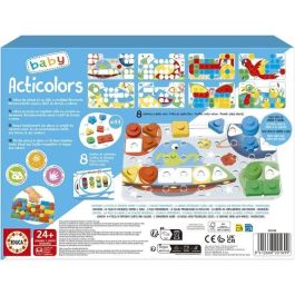 Educa Juego Educativo EDU8412668201699 - Apilamiento de Fichas de Colores y Formas Geométricas - A partir de 2 Años