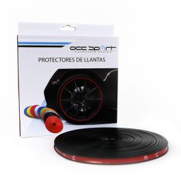 OCC Motorsport OCCDEC011 Protector de Llantas para Coche, Cinta Adhesiva 3M Negro, Antigolpes y Antiarañazos de Bordillos