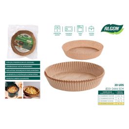Algon Set de 20 bases de papel para Airfryer rojo (24 Cajas) Precio: 21.49999995. SKU: B1BR8MHMGH