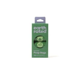Earth Rated Bolsas para Excrementos de Perro Eco-Friendly 65% Recicladas, 120 Unidades (8x15), Extra Largas y Resistentes, Lavanda