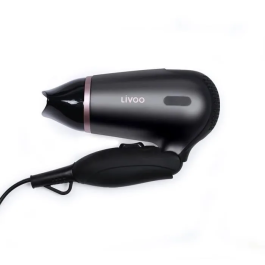 Livoo DOS175 Secador de pelo de viaje, 2 velocidades, bi-voltaje 120/230V, mango ergonómico plegable con concentrador de aire