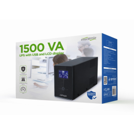 Gembird EG-UPS-034 sistema de alimentación ininterrumpida (UPS) Línea interactiva 1,5 kVA 900 W 3 salidas AC Precio: 153.49999984. SKU: S5621692