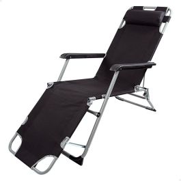 Tumbona reclinable Aktive Negro 177 x 34 x 47 cm Precio: 56.2649999032. SKU: B18G8Y42AN