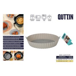 Quttin Base de Silicona para Air Fryer Roja, 22 x 22 x 5 cm (24 Unidades) Precio: 29.49999965. SKU: B1932VYBC7