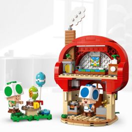 LEGO 72041 Fiesta En La Casa De Toad Super Mario con Figuras Toad Azul y Verde y Muebles Desmontables
