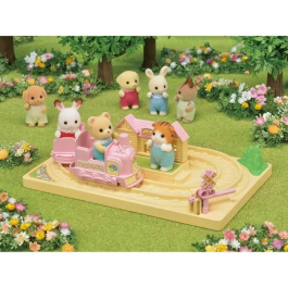 Sylvanian Families 5320 El tren Tchou-Tchou y el oso bebé Tren de guardería y jardín de infantes Precio: 29.49999965. SKU: B1EGBYCJ6H