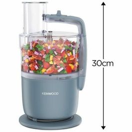 Kenwood FDP22.000GY Robot multifunción 650W, 1 velocidad + Pulso, Bol 1.3L con accesorios Kenwood FDP22.000GY Robot multifunción 650W, 1 velocidad + Pulso, Bol 1.3L con accesorios