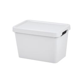 Caja de Almacenaje Maya Blanca 6.4L con Tapa - Inde (12 Unidades) Caja de Almacenaje Maya Blanca 6.4L con Tapa - Inde (12 Unidades)