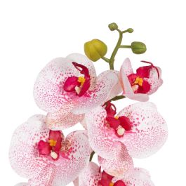 Flor Orquídea Rosa Tejido Decoración 107 cm