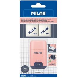 Milan Serie 1918 Afilaborra Compact con Goma de Borrar y Depósito, 2 Gomas de Recambio, Blíster Rosa Precio: 2.78999985. SKU: B1GEPM8DTV