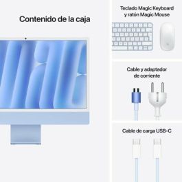 Apple iMac 24" Retina 4,5K / M4 10-Core CPU/ 16Gb/ 512Gb SSD/ 10-Core GPU/ Azul