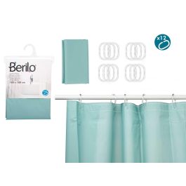 Cortina de Baño Transparente Verde Azulado 180x180 cm - Berilo (12 Unidades) Precio: 40.49999954. SKU: B1CQXWRM4E