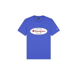 Camiseta de Manga Corta Hombre Champion Azul XL