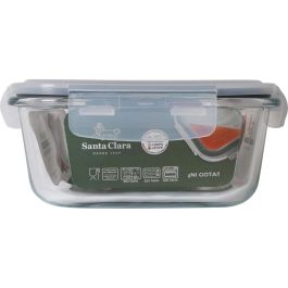 Fiambrera Hermética Santa Clara Transparente Rectangular 1,5 L (6 Unidades) Fiambrera Hermética Santa Clara Transparente Rectangular 1,5 L (6 Unidades)
