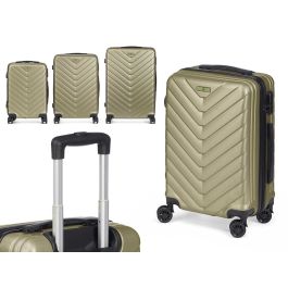 Set 3 Maletas ABS Verde Arte Regal - 49x74.5x28 cm, 67x45x26 cm, 57x38x23 cm