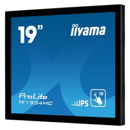 iiyama ProLite TF1934MC-B7X - Monitor táctil profesional de 19" (48.3 cm) SXGA 1280x1024 5:4 IPS, multi-touch, HDMI, DisplayPort, USB, montaje VESA 100x100, Negro