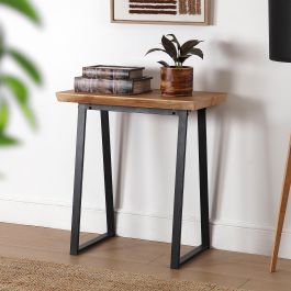 Versa Mesa de Entrada 40x75x70 cm, Madera MDF y Metal