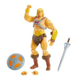 Mattel Figura Masters Of The Universe He-Man 18cm Colección Netflix Serie PVC con Arma y Efecto Power Attack