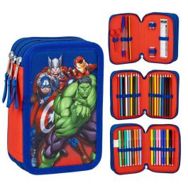Plumier Triple The Avengers Azul 12,5 x 6,5 x 19,5 cm Precio: 18.49999976. SKU: B173R8FEEZ