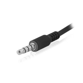 Ewent Auricular Ew3567 con Micrófono, Estéreo, Almohadillas Suaves, Control de Volumen, Compatible con Portátil, Smartphone y Tablet