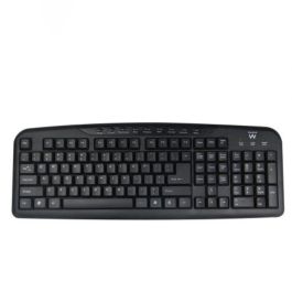 Ewent EW3195 Teclado Alámbrico USB QWERTZ Portugués Completo con Teclado Numérico, Teclas Multimedia y Altura Ajustable Negro Precio: 10.99000045. SKU: B18FL2YLHS
