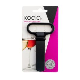 Abrebotellas Koala Basic Negro Metal 11 x 6,5 x 1 cm (12 Unidades)