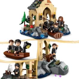 LEGO 76426 Harry Potter Cobertizo Castillo Hogwarts: La Piedra Filosofal - Set de Construcción con 7 Minifiguras y Botes LEGO 76426 Harry Potter Cobertizo Castillo Hogwarts: La Piedra Filosofal - Set de Construcción con 7 Minifiguras y Botes