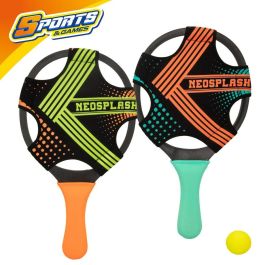 Palas de Playa con Pelota Colorbaby Neopreno Plástico (6 Unidades)