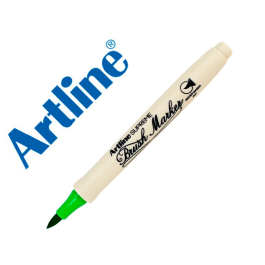 Rotulador Artline Supreme Brush EPFS Punta Pincel, Tinta Base Agua, Trazo Fino Medio, Verde Claro Precio: 7.58999967. SKU: B19GAKZHEK