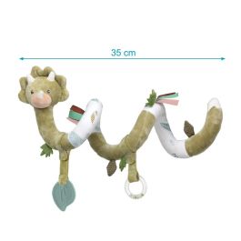 KioKids - Peluche Juguete Espiral Dinosaurio Verde para Bebé +0 Meses, para Cuna, Silla de Paseo y Colección, Material Polyester, Lavable 30°
