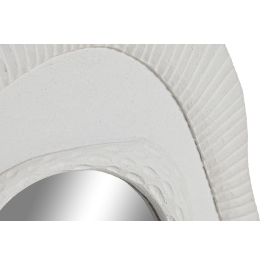 DKD Home Decor Espejo Scandi Blanco MDF 35x2x30.5 cm (Pack 6 Unidades) Decoración del Hogar