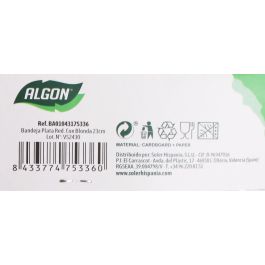 Bandeja redonda de plata con blonda, 23 cm - Algon (48 Unidades) Bandeja redonda de plata con blonda, 23 cm - Algon (48 Unidades)