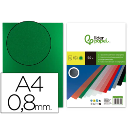 Liderpapel Tapas Encuadernacion Polipropileno A4 0.8mm Verde Opaco Paquete 50 Unidades Precio: 22.9000002. SKU: B1277DA6G8