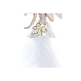 DKD Home Decor Decoración Colgante de Navidad Ángel Tradicional Blanco Dorado Resina Poliéster 4x7x6 cm - Set de 12 Unidades DKD Home Decor Decoración Colgante de Navidad Ángel Tradicional Blanco Dorado Resina Poliéster 4x7x6 cm - Set de 12 Unidades