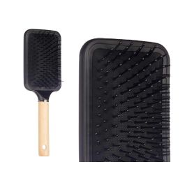 Berilo Cepillo Cabello Mango Madera Cuadrado Plástico/Silicona 24.5x4x8.4 cm (24 Unidades)