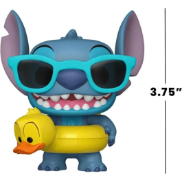Funko Figura POP Disney Lilo & Stitch - Stitch with Tuber, Figura Vinilo 9cm