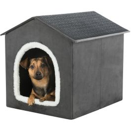 Trixie 4057589379122 Refugio para mascotas Livia 50 x 50 x 54 cm Gris oscuro / Blanco