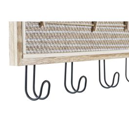 DKD Home Decor Perchero de Pared Boho Natural de MDF y Metal con 4 Ganchos, Colección Decape Flower 40x15.5x3.5 cm (Set de 2) DKD Home Decor Perchero de Pared Boho Natural de MDF y Metal con 4 Ganchos, Colección Decape Flower 40x15.5x3.5 cm (Set de 2)