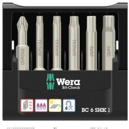 Wera 6 SHK 1 SB - Juego de 6 Puntas Phillips PH1 y Torx Plus TX15, TX20, TX25 con Funda de Transporte Precio: 37.59000036. SKU: B1CJJTVLRY