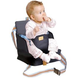 Roba ROB4005317312897 Asiento elevador para bebé Plegable Cojín inflable Cinturón ajustable 6 meses a 3 años (15 kg) - Azul marino