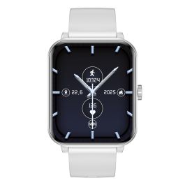 MyPhone Watch Classic 2 - Smartwatch con Pantalla Táctil IPS 1.8", Bluetooth 5.0, Monitor de Frecuencia Cardíaca, SPO2, IP65, para Android e iOS, Color Plata