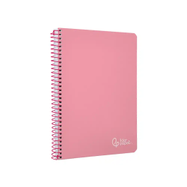Liderpapel Cuaderno Espiral A4 Witty Tapa Dura 80 Hojas 90gr Cuadro 4mm Con Margen Color Rosa
