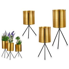 Set 3 Maceteros Metal Soporte Mini Giftdecor 11X28CM (6 Unidades) Precio: 68.5899995. SKU: B1G7VFV454