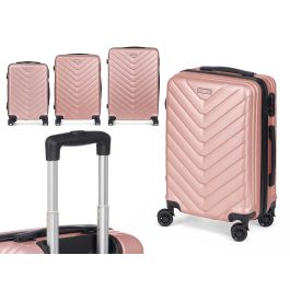 Set 3 Maletas ABS Rosa Arte Regal - 49x74.5x28 cm, 67x45x26 cm, 57x38x23 cm