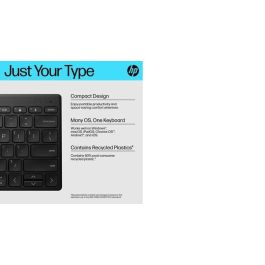 HP Teclado Inalámbrico Compacto Multi-Pair para Escritorio, Portátil, Tablet y Teléfono